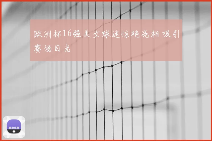 欧洲杯16强美女球迷惊艳亮相 吸引赛场目光